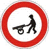 Zákaz vjazdu ručných vozíkov