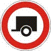 Zákaz vjazdu motorových vozidiel s prívesom