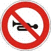 Zákaz zvukových výstražných znamení