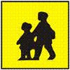 Označenie autobusu prepravujúceho deti